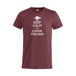 T-Shirt Manica Corta Keep Calm Bordeaux