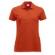 Polo Donna Manica Corta Arancio