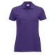 Polo Donna Manica Corta Viola