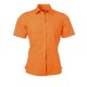 Camicia Donna Policotone Manica Corta Arancio