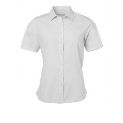 Camicia Donna Policotone Manica Corta Bianca