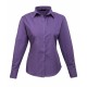 Camicia Donna Policotone Manica Lunga Viola