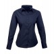 Camicia Donna Policotone Manica Lunga Blu