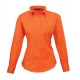 Camicia Donna Policotone Manica Lunga Arancio