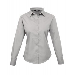 Camicia Donna Policotone Grigio Chiaro