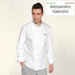 Giacca Cuoco Mirko Bianca Chef Italia